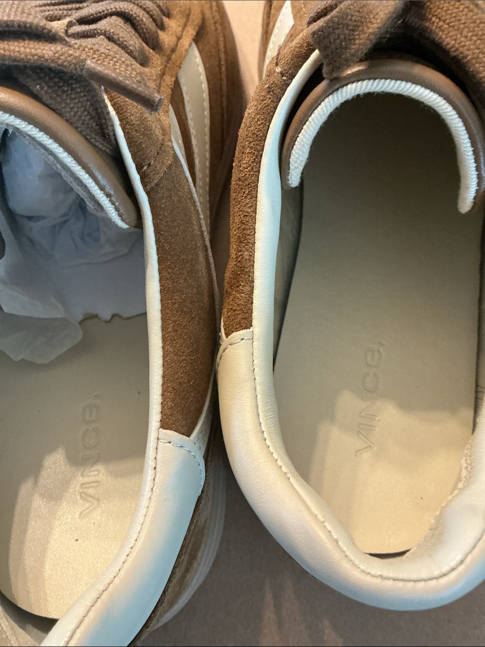 Vince oasis Suede Sneakers in elmwood new with box - Picture 4 of 4